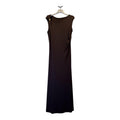 Vestido largo liso chocolate GERRY