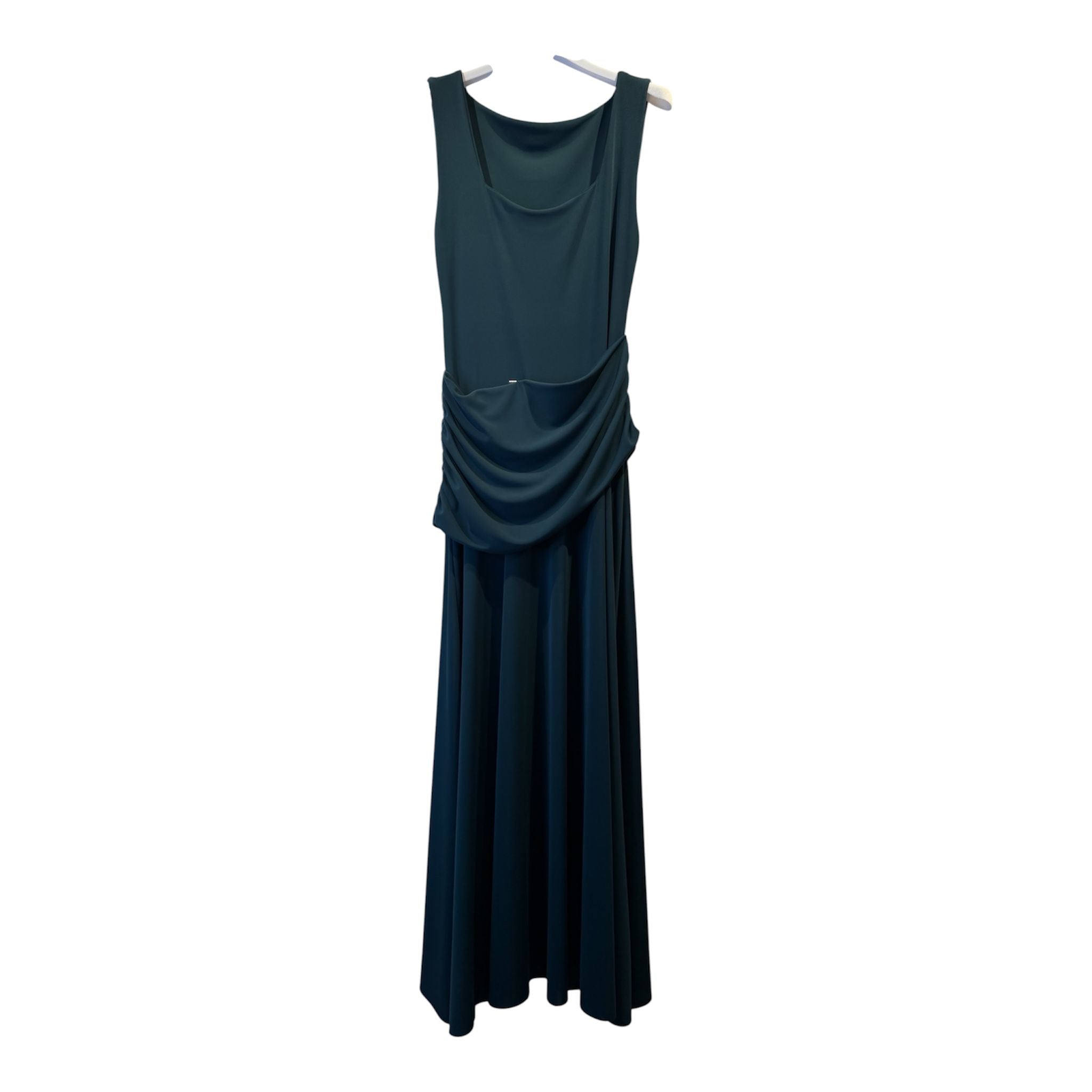 Vestido largo liso Petróleo ELISA CORTÉS
