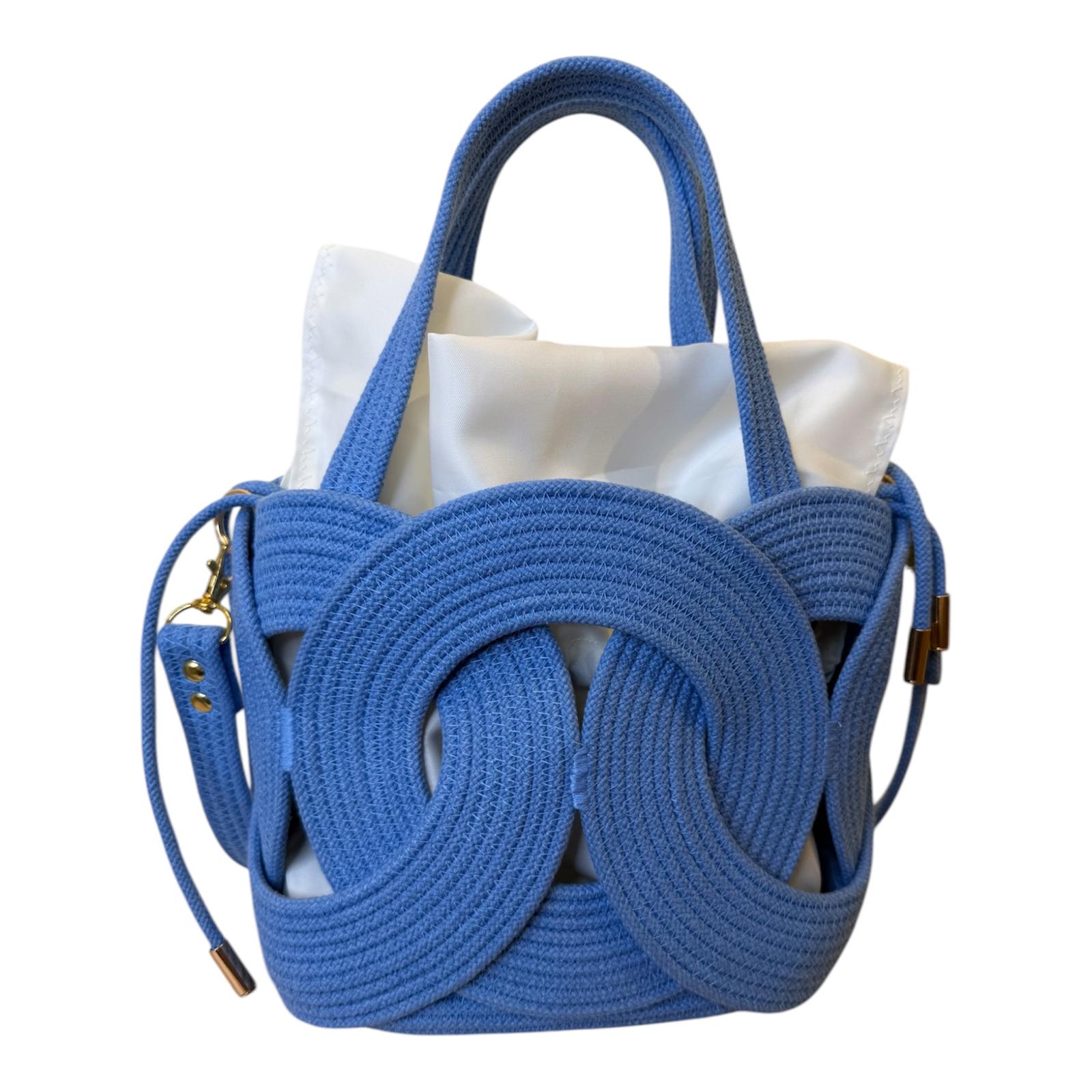 Bolso cuerdas MINI AZULÓN